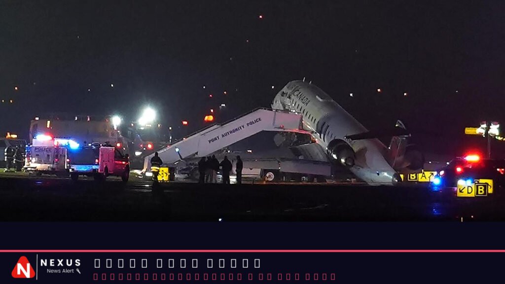 Air Canada flight collides with a Port Authority vehicle at New York's LaGuardia Airport