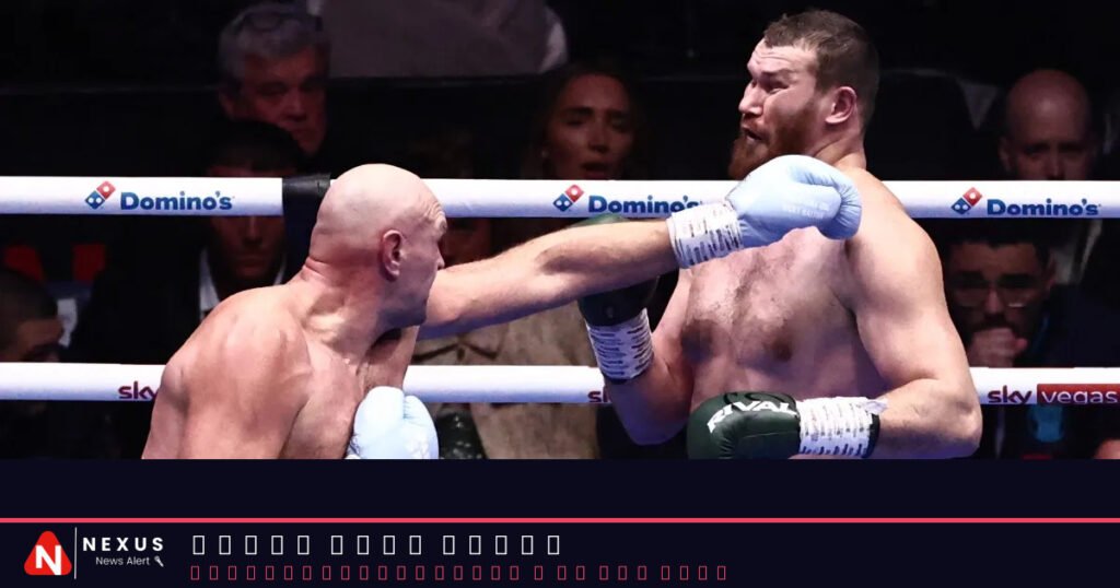Fury beats Makhmudov in heavyweight boxing comeback, then calls out Joshua