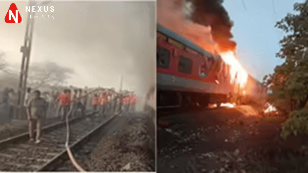 Rajdhani Express Fire