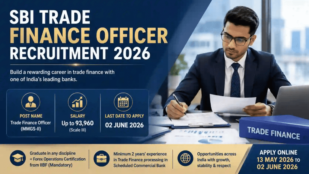 SBI Trade Finance Officer Recruitment 2026