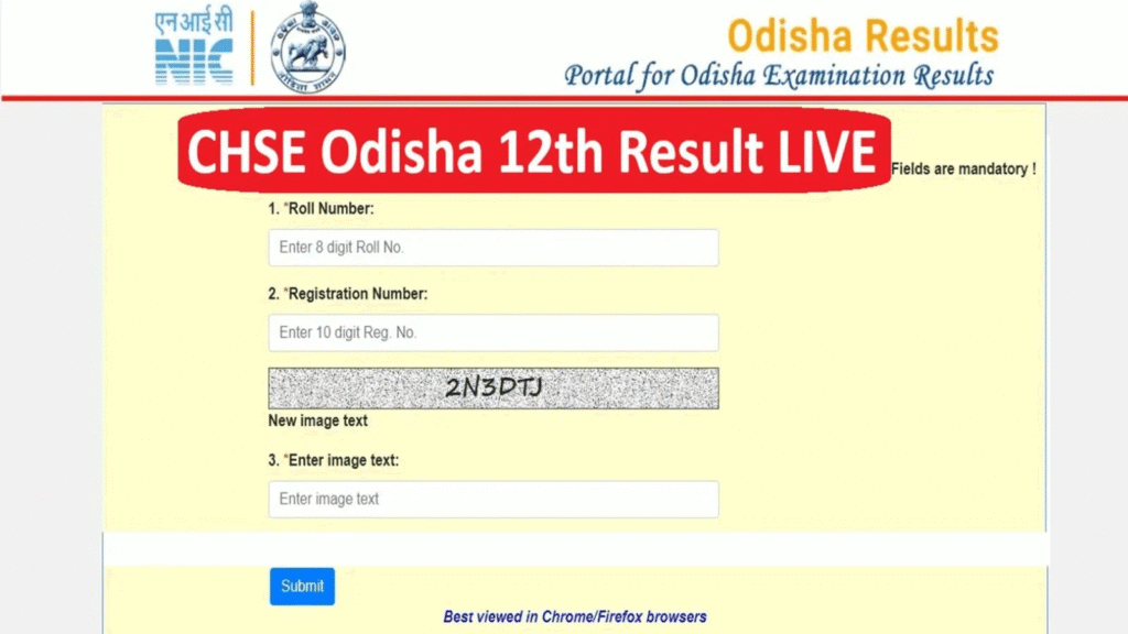 CHSE Odisha 12th Result 2026